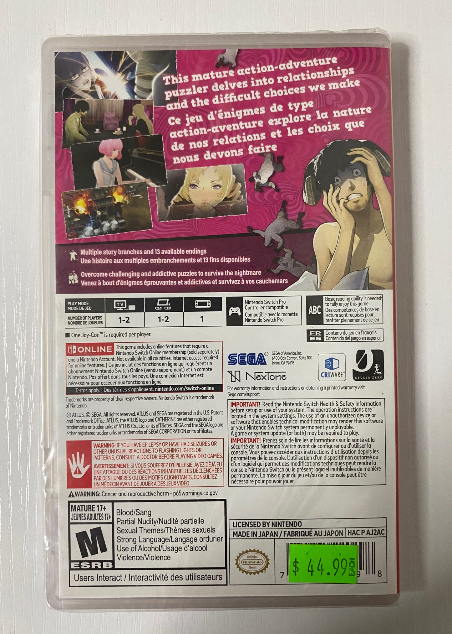 Catherine : Full Body (Switch)